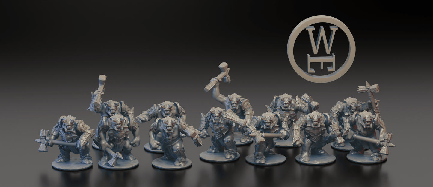 Morghei armored troll 10mm (Warmaster scale)