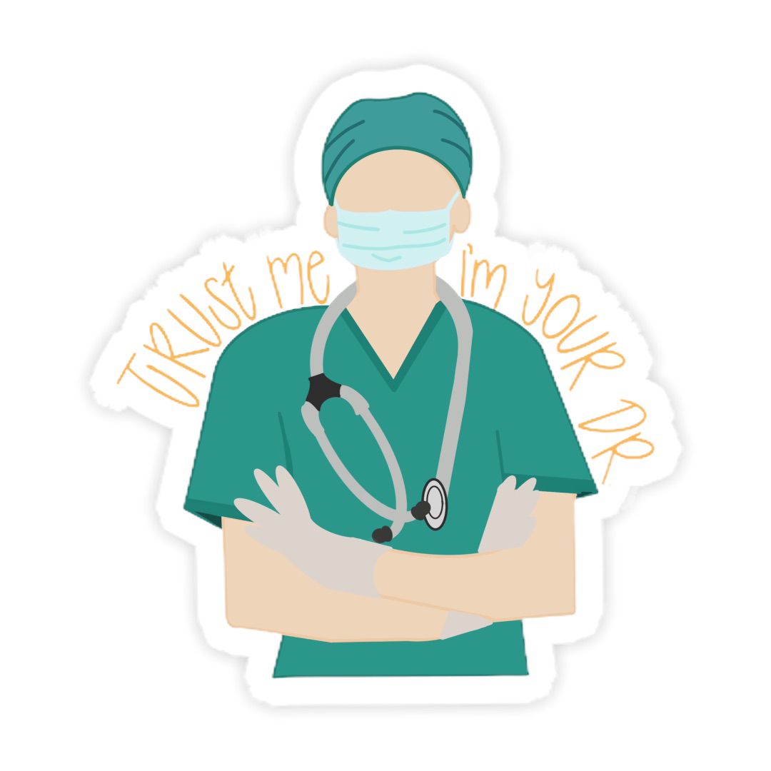 Medical themed stickers