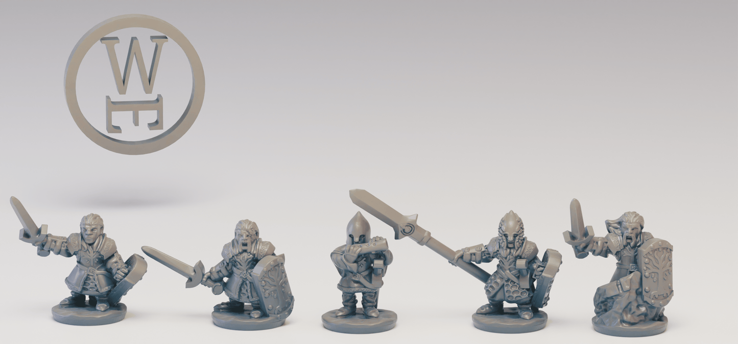 White Tree Captains 10mm (Warmaster scale)