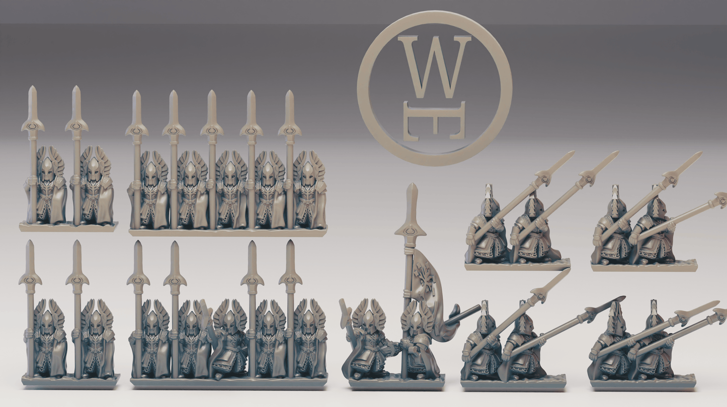 White Tree royal guards 10mm (Warmaster scale)